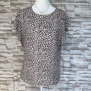 ANN TAYLOR XS Leopard Print Women's Blouse